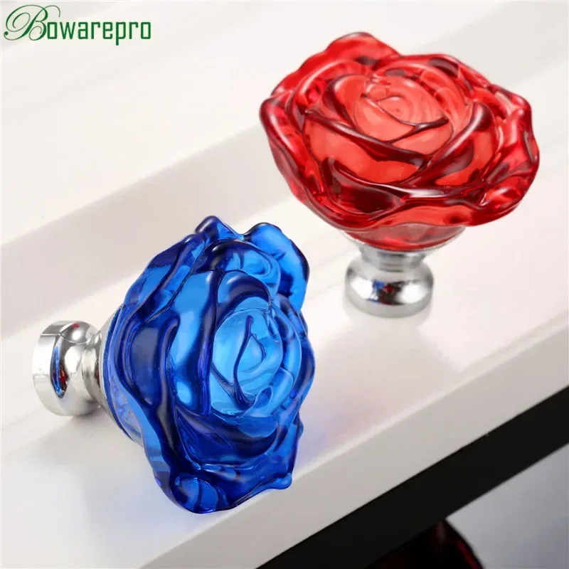 Kitchen Uncle - Bowarepro 50MM cristal Rose verre poignée
