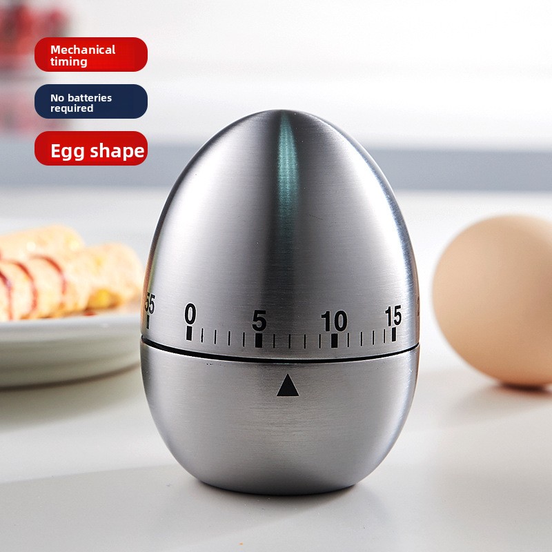 Baking Kitchen Hourly - Minuterie mécanique créative en forme d'œuf,