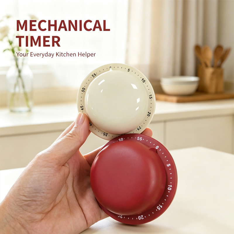 Baking Kitchen Hourly - Minuteur de cuisine mécanique avec alarme,