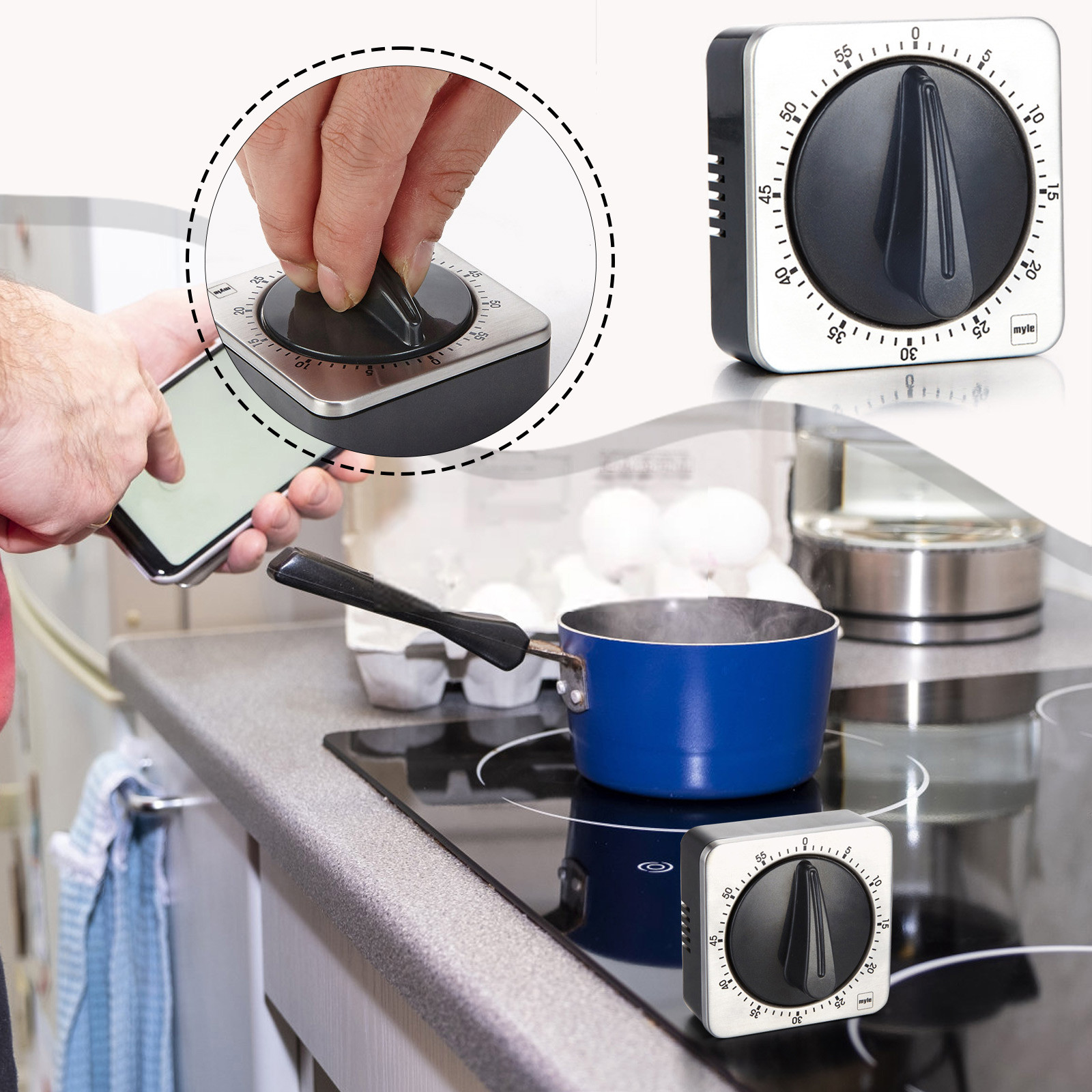 Minuteur magnétique de cuisine - Baking Kitchen Set Up avis et prix
