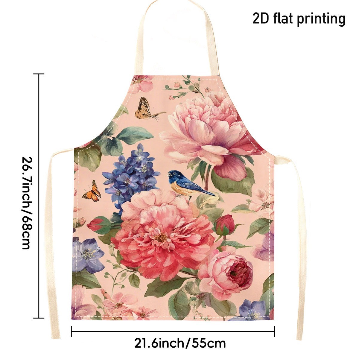 1 tablier en lin à motifs flor - Kitchen Baking Ideas avis et prix