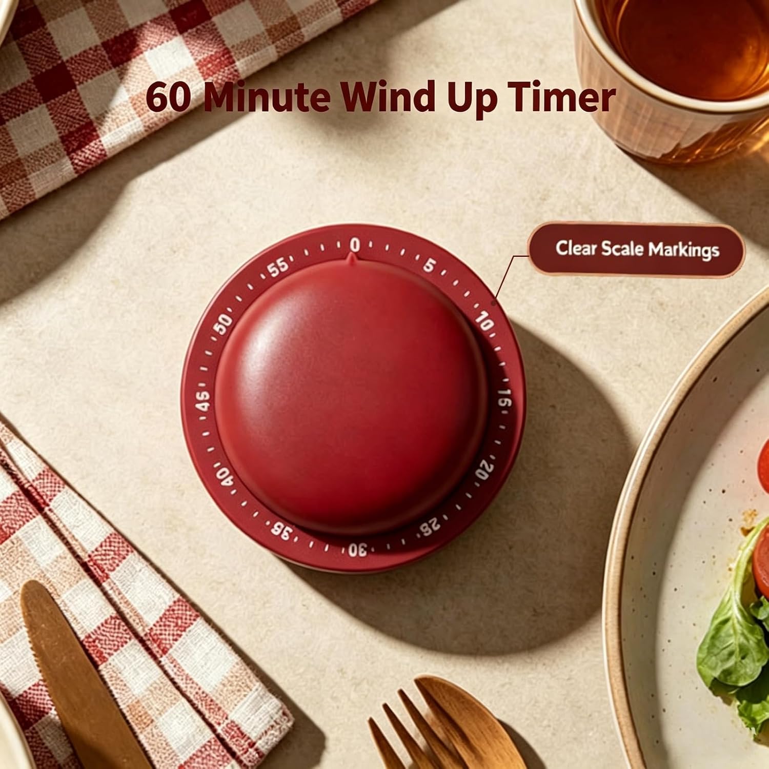 Minuteur de cuisine mécanique  - Baking Kitchen Hourly avis et prix