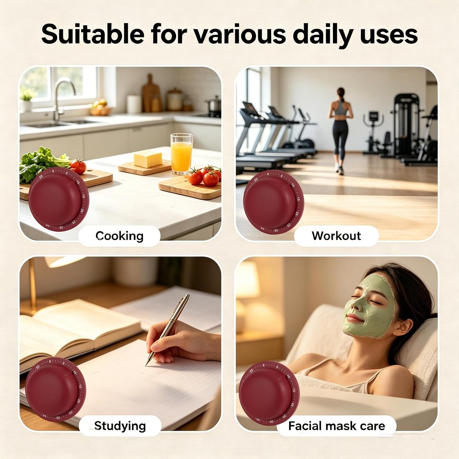 Minuteur de cuisine mécanique  - Baking Kitchen Hourly avis et prix